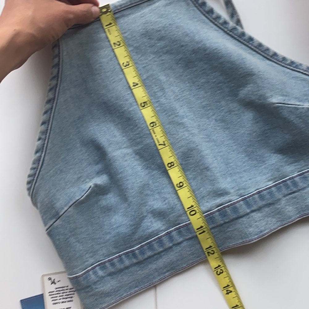 NEW Show Me Your Mumu Fawcett Denim Crop Top - Picture 9 of 9